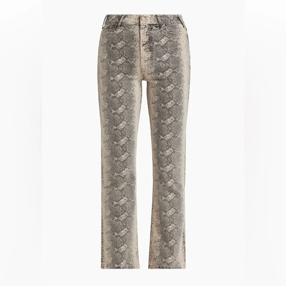 NWT Mother The Hustler Flood Snake Jeans $258